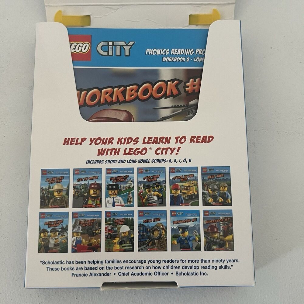 Lego City Phonics Boxed Set 10 Books 2 Workbooks Learning to Read Scholastic - Picture 3 of 7